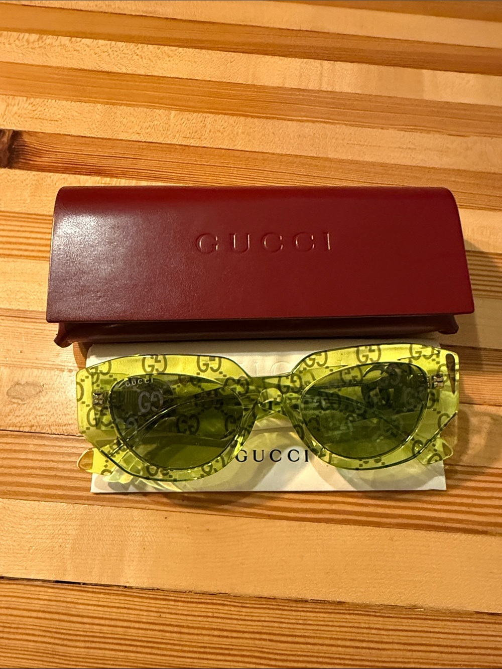 Gucci GEOMETRICAL Frame Sunglasses